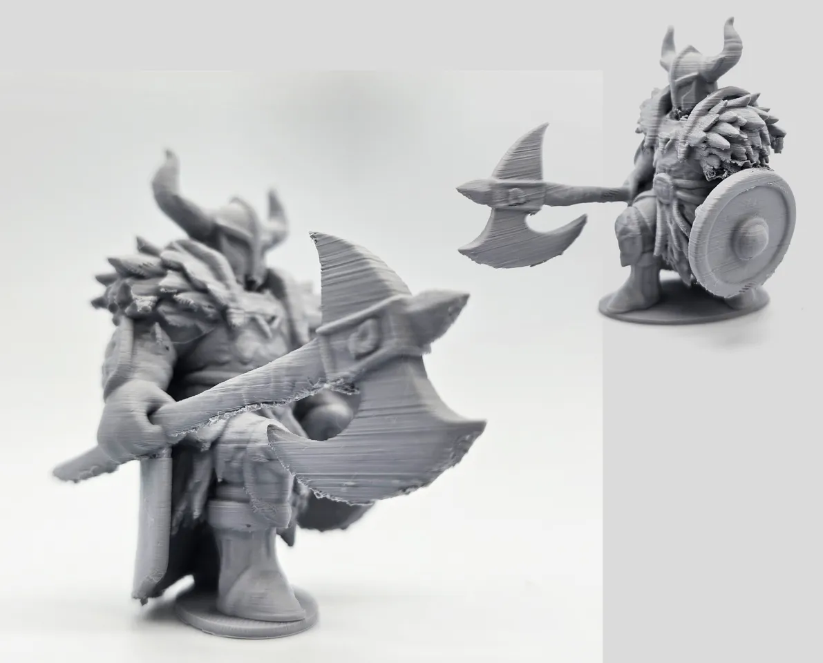 Battle-Axe Viking Miniature 3d model