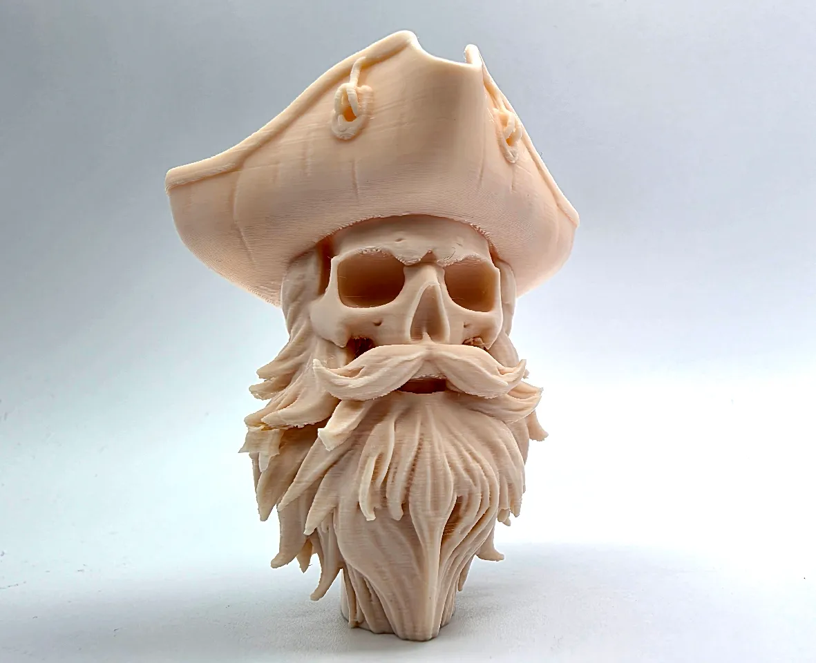 Bearded Pirate Skull 3d model