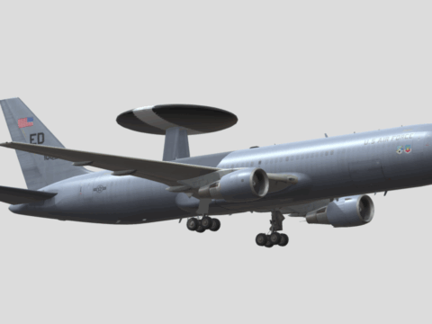 Boeing E-767 AWACS U.S Air Force 3d model