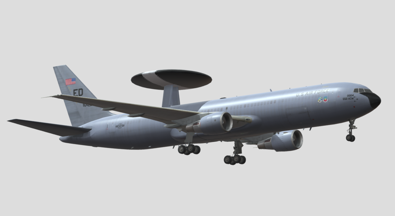 Boeing E-767 AWACS U.S Air Force 3d model