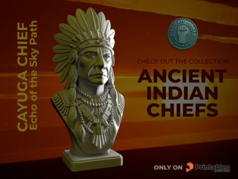 Cayuga chief - Echo of the Sky Path 3d model