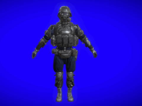Combine soldier 3d model