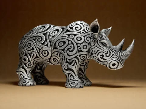 Designer RHINO Sculpture 3d model