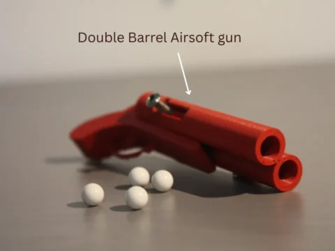 Double Barrel Airsoft gun 3d model