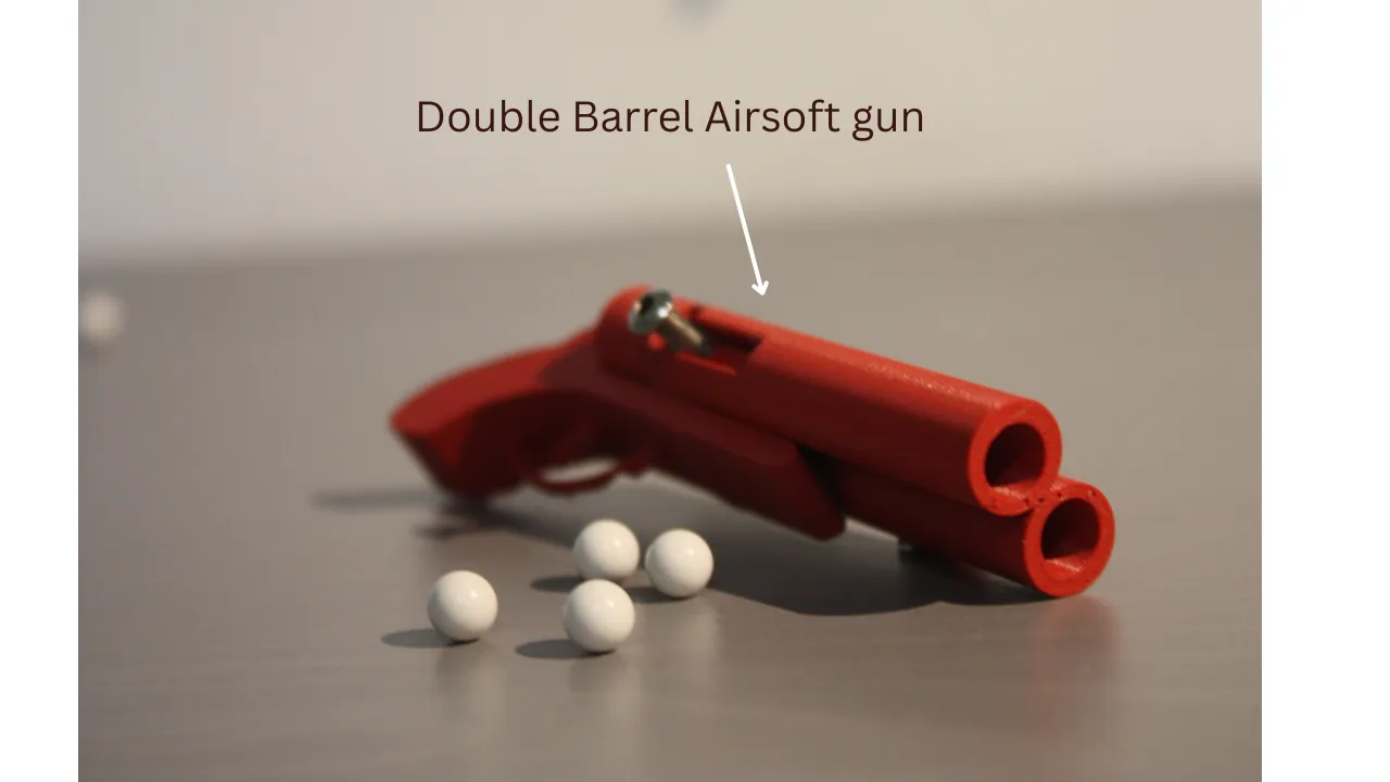 Double Barrel Airsoft gun 3d model