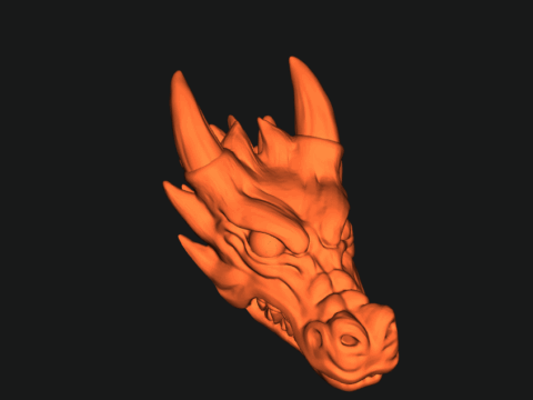 Dragon Head Coat Hanger (multi color) 3d model