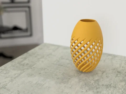Dryed Flower Holder 3d model