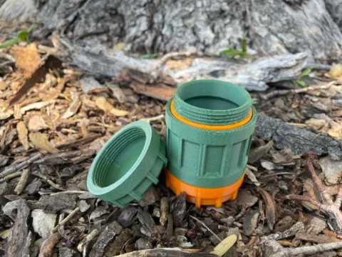 Dual Chamber Rugged Container 3d model