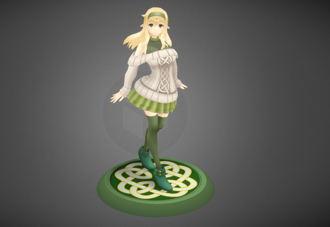 Elf Girl 3d model