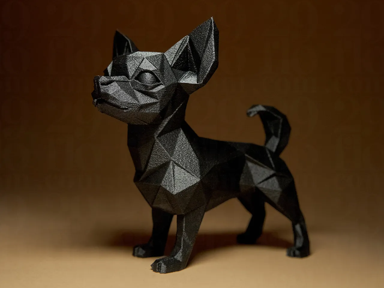 Geometric CHIHUAHUA Figurine 3d model