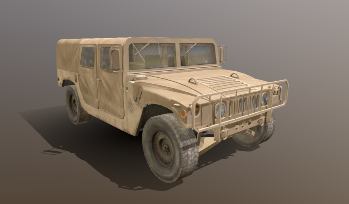 HMMWV M998A1 (soft top)1 3d model