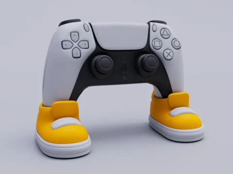Happy Feet DualSense Stand 3d model