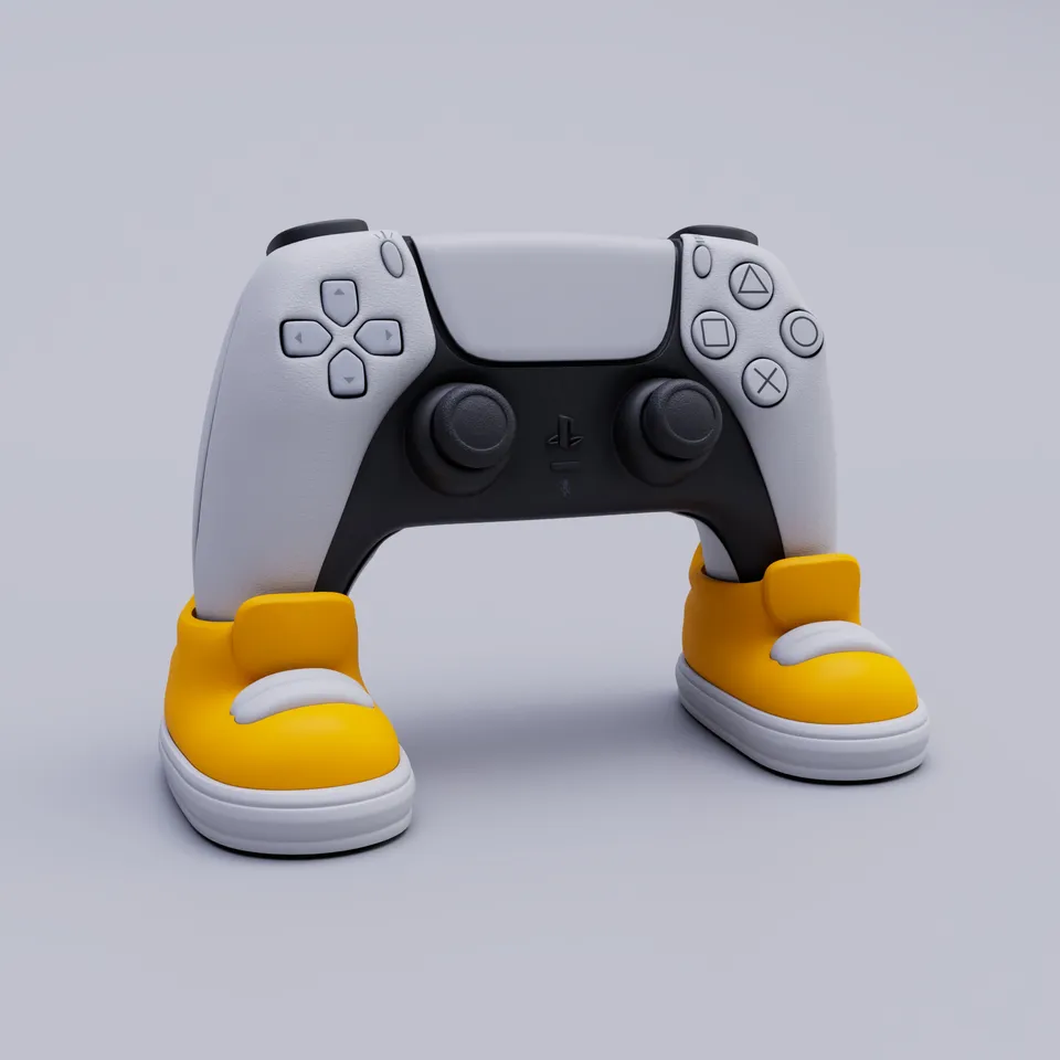 Happy Feet DualSense Stand 3d model