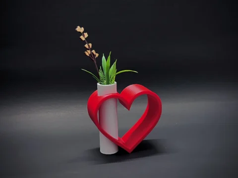 Heart Vase 3d model
