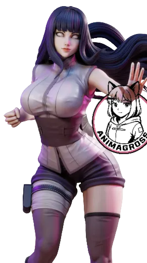 Hinata - from Anime 3d model