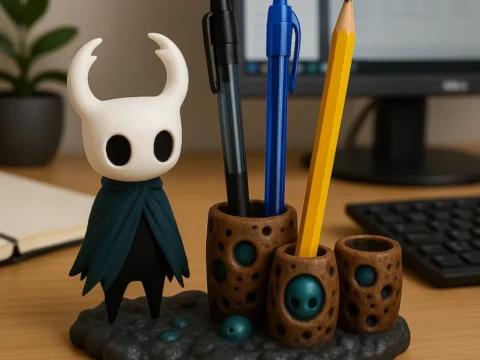 Hollow Knight Pen Holder 3d model