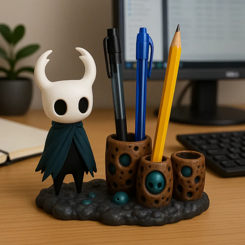 Hollow Knight Pen Holder 3d model