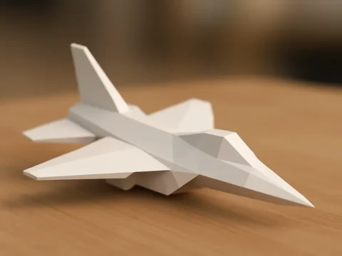 Jet Low Poly 3d model