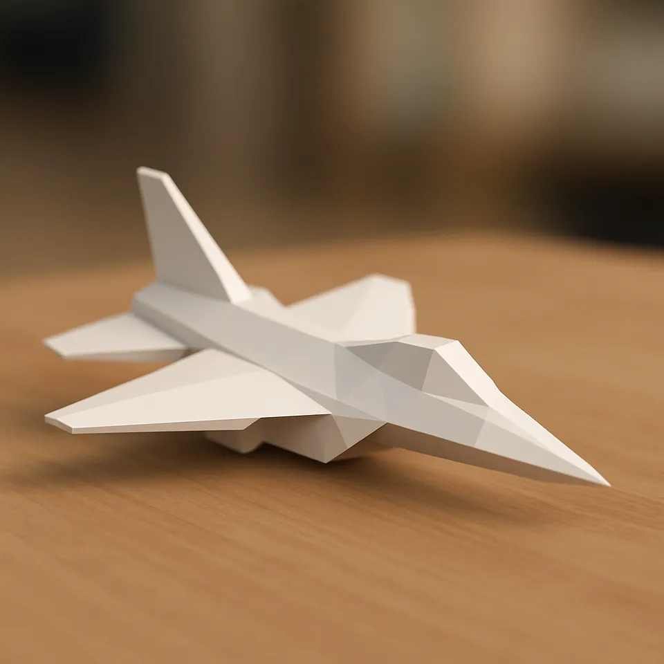 Jet Low Poly 3d model