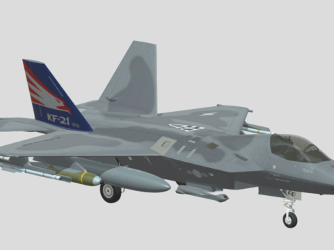 KF-21 Boramae Fighter Jet 3d model