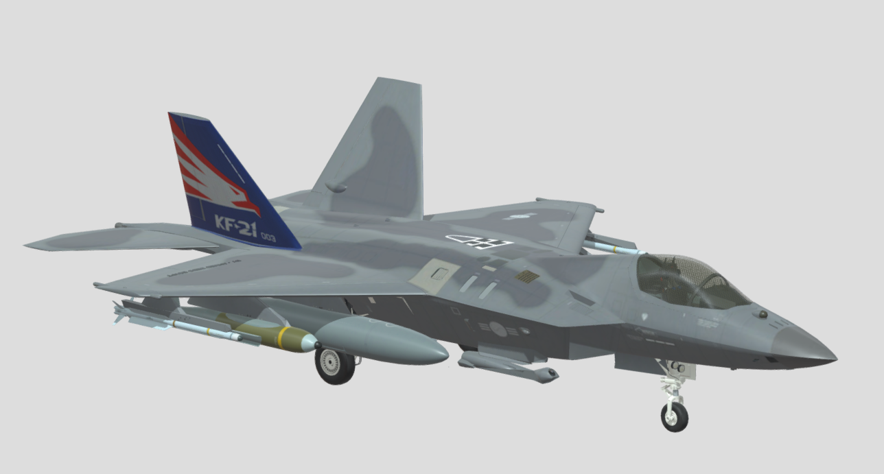KF-21 Boramae Fighter Jet 3d model