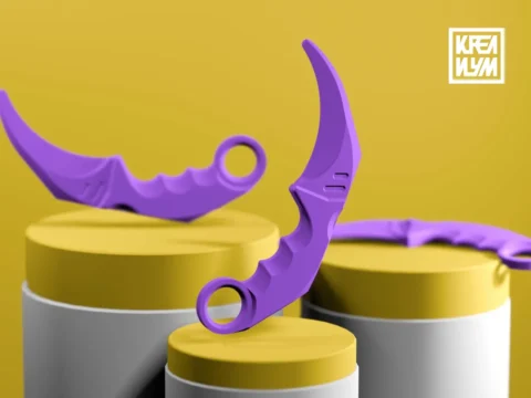 Karambit fidget toy 3d model