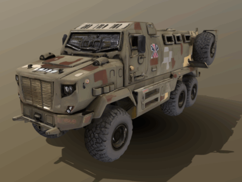 KrAZ Fiona 3d model