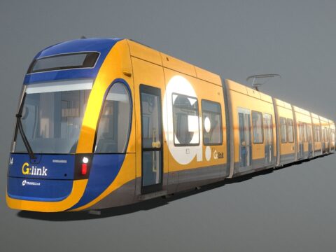 Gold Coast G:Link Light Rail Tram | Flexity 2 3d model