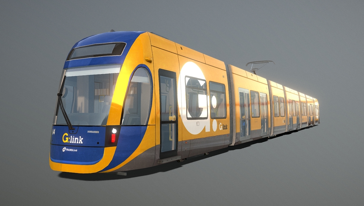 Gold Coast G:Link Light Rail Tram | Flexity 2 3d model