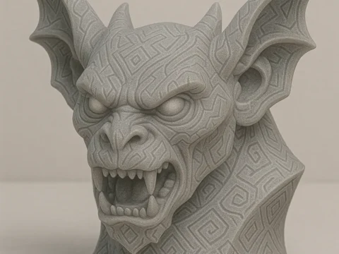 Low Poly Evil Gargoyle 3d model