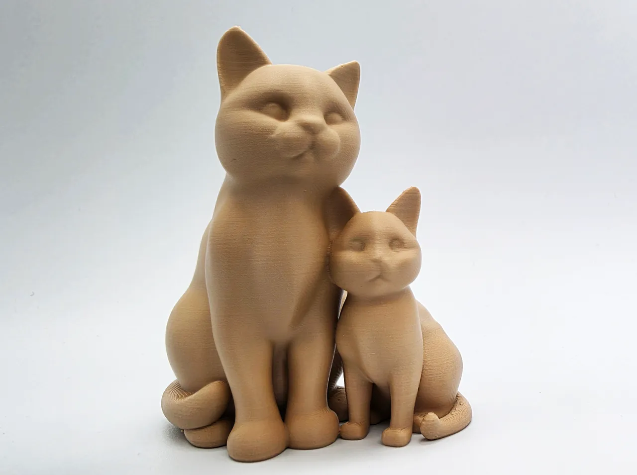 Momma Cat & Baby 3d model