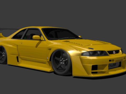 Nissan Skyline GTR-R33 Top Secret x Hugosilva 3d model