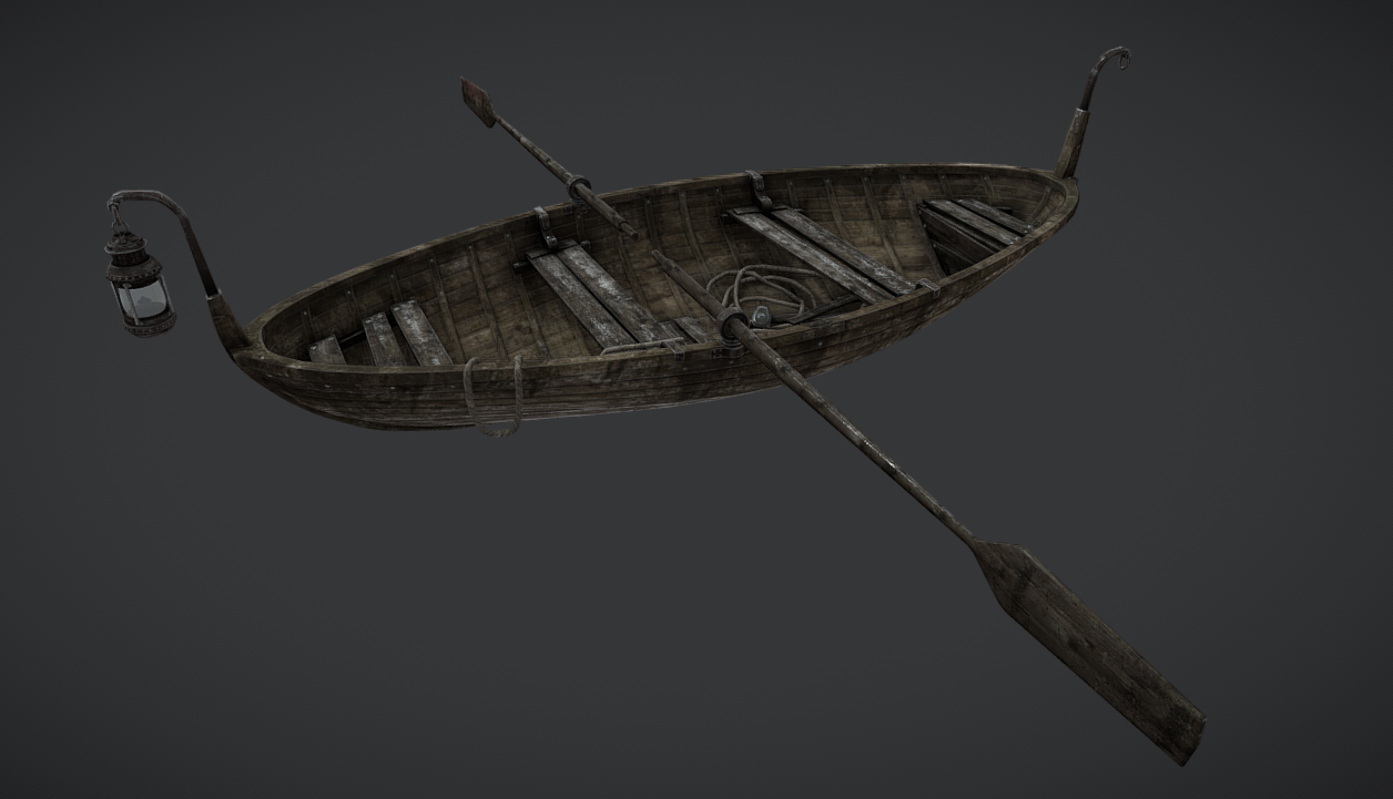 Rowboat - Wolf. Old Bloood 3d model