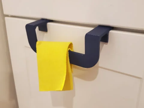 Over-door cloth hanger 3d model
