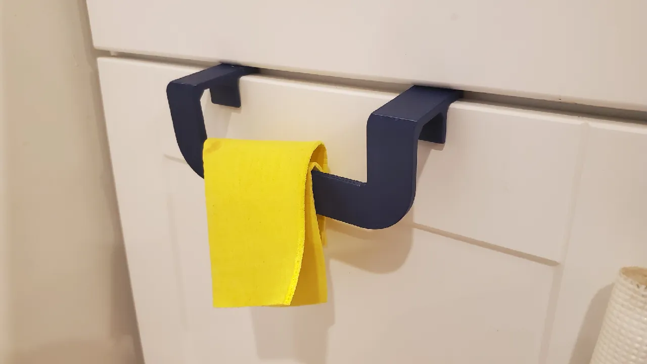 Over-door cloth hanger 3d model