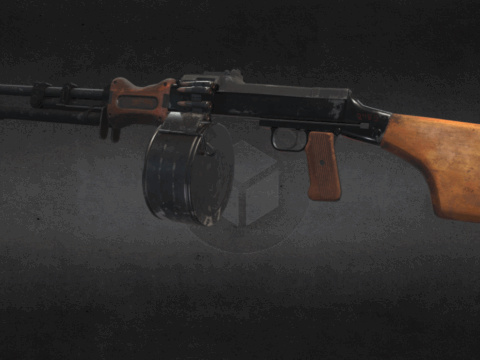 RPD Hand Machinegun 3d model