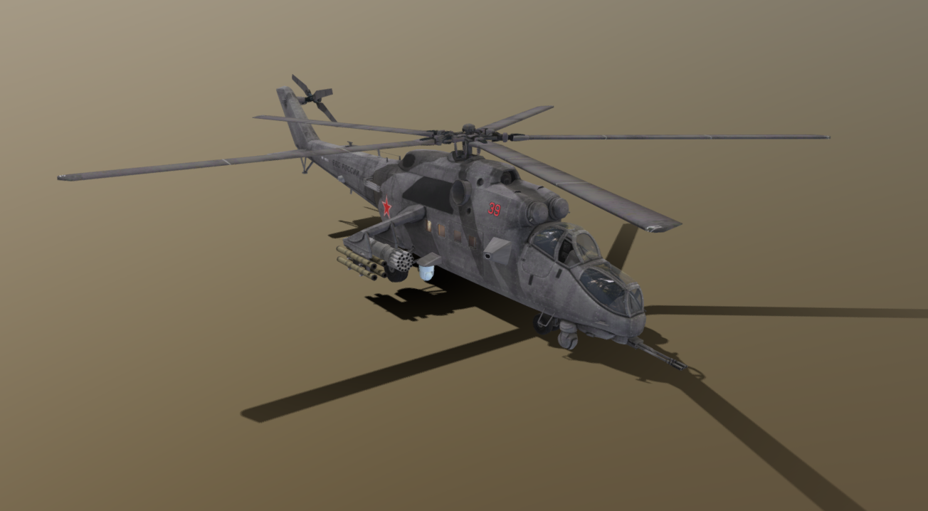 Russian Mil Mi-35M 3d model