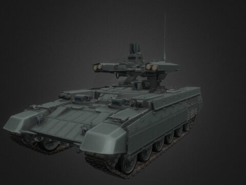 Russian military vehicles - BMPT Terminator 3d model