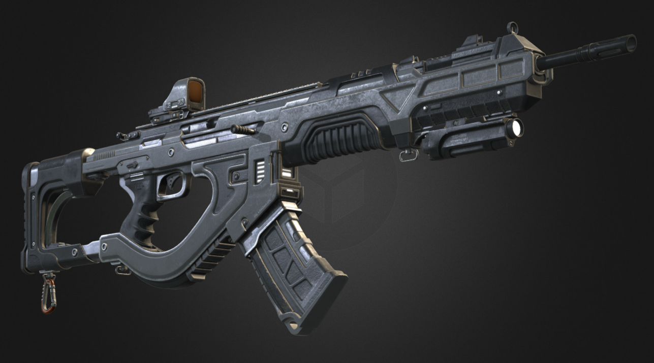 Sci-fi Weapon 3d model