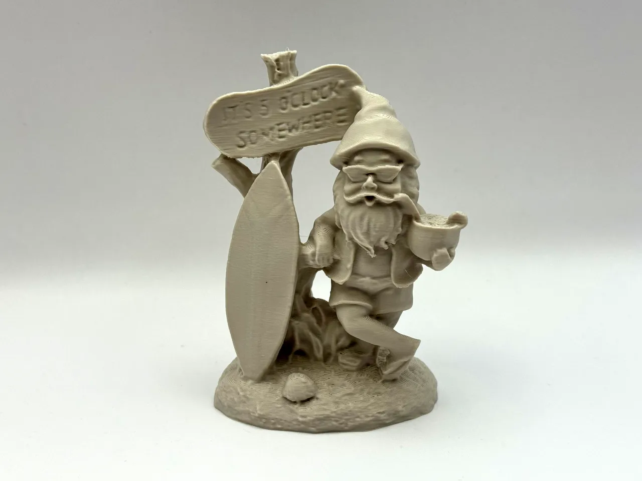 Surfer Garden Gnome 3d model