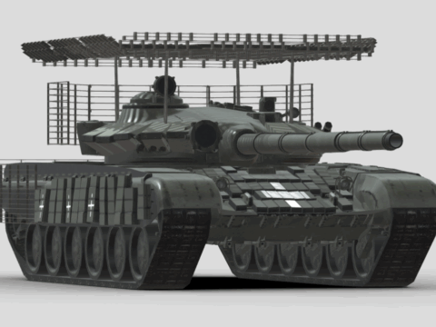 T-72B3 Main Battle Tank 3d model