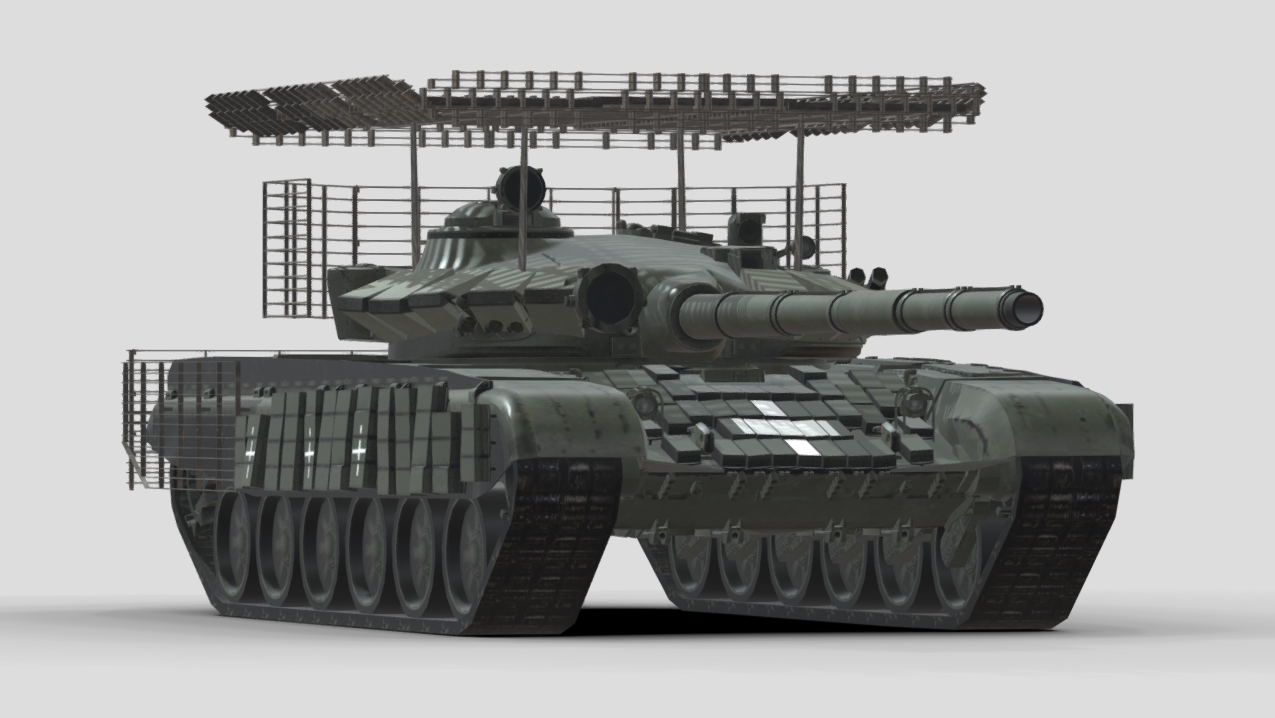 T-72B3 Main Battle Tank 3d model