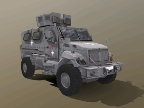 Ukrainian Maxxpro MRAP 3d model