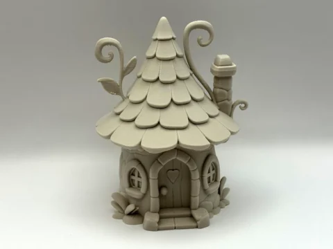 Whimsical Fairy Cottage 3d model