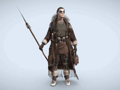 Winter Girl 3d model