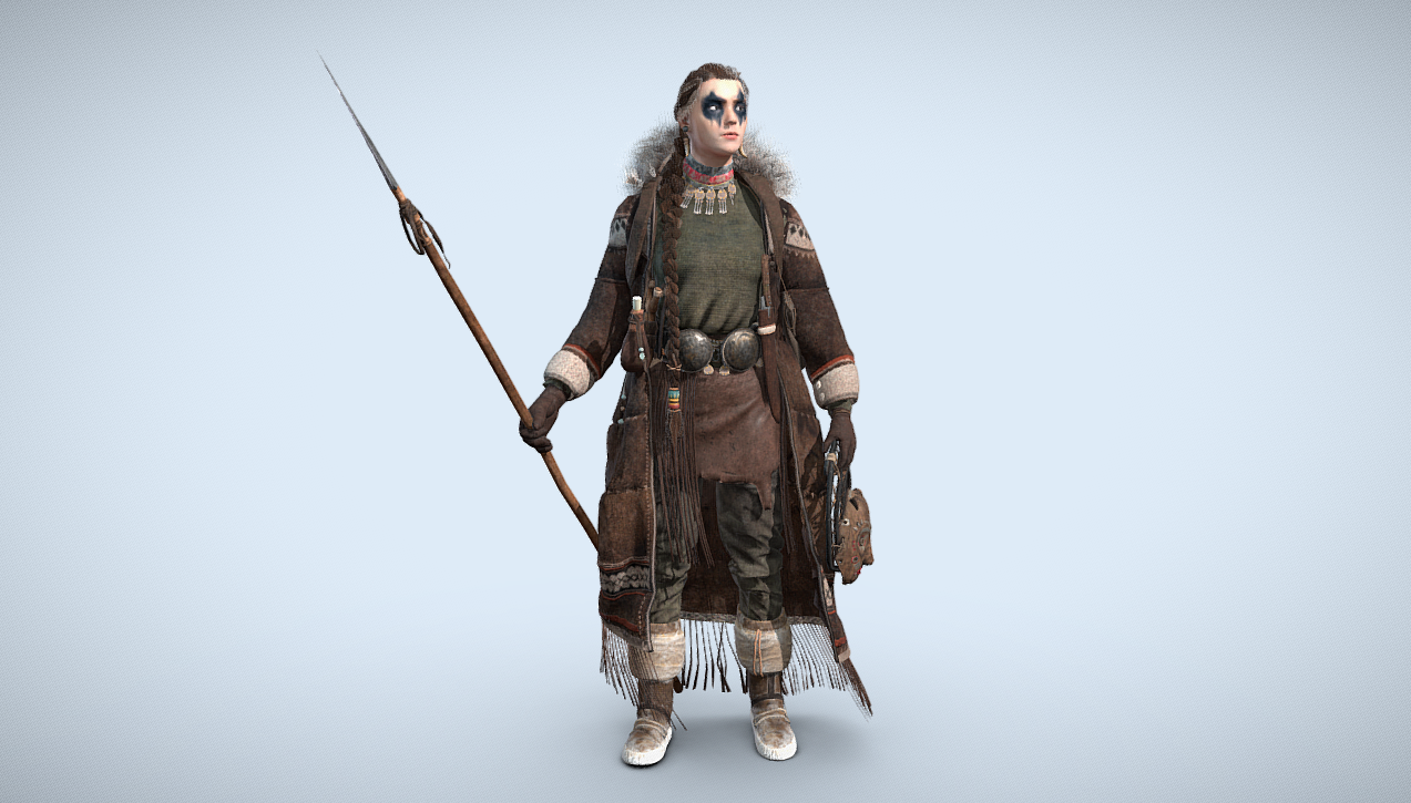 Winter Girl 3d model
