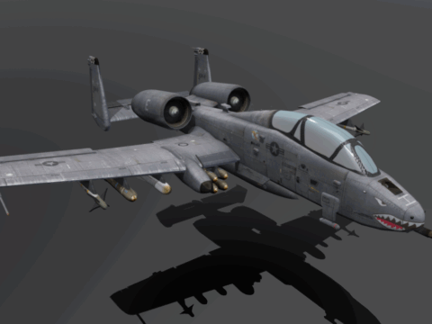 YA-10B Warthog 3d model