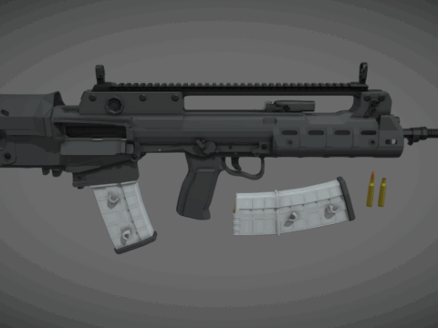 low-poly VHS 2 3d model