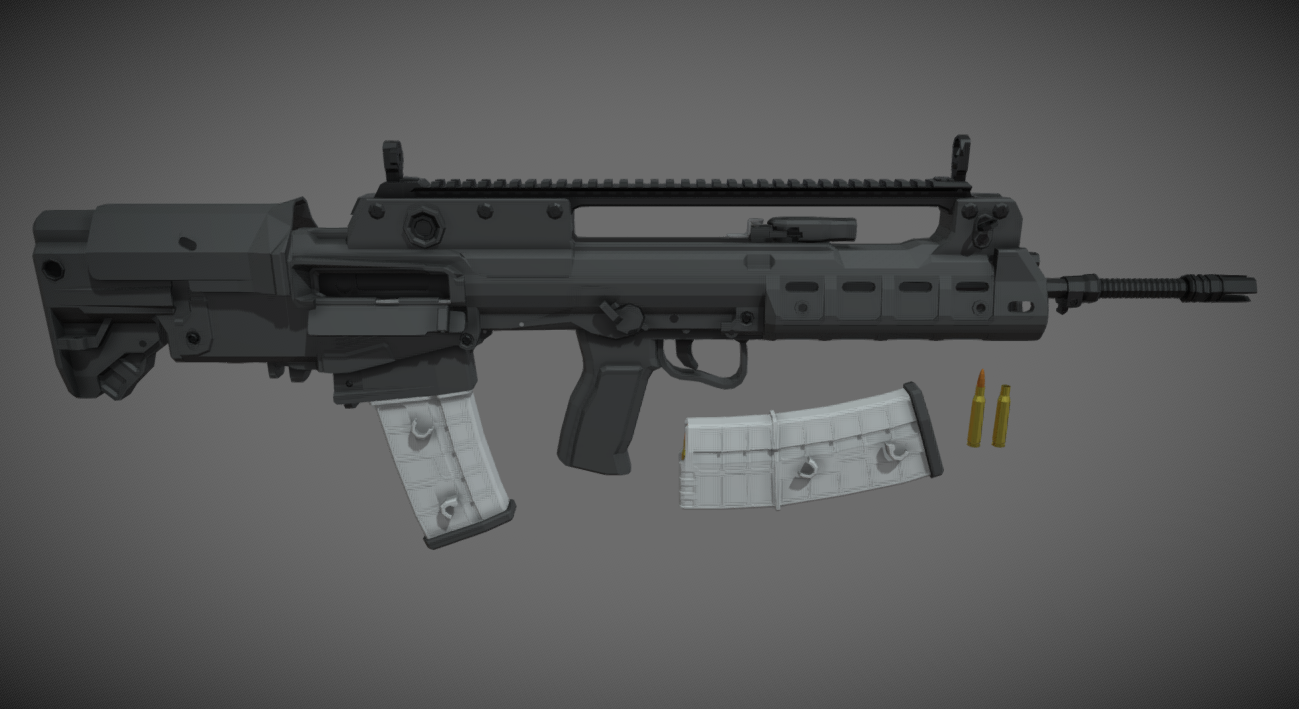 low-poly VHS 2 3d model