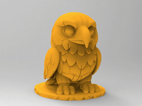 3D Aigle puzzle 3d model